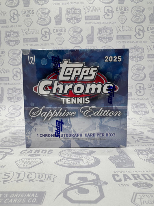 2025 Topps Chrome Tennis Sapphire Edition Box